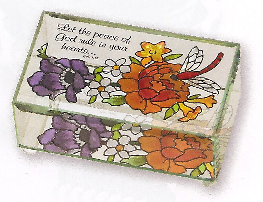 Beveled Glass Boxes -- Jewel Bouquet -- Col 3:15