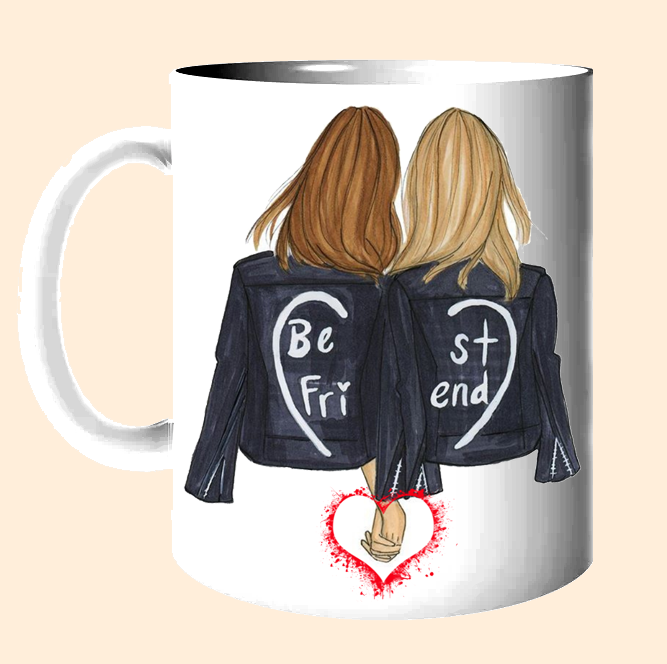 Designer Mug: Friendship Girls -- 11 Oz